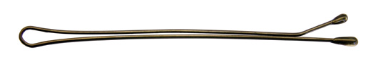Haarklemmen Klassik braun, 59 mm, 24 Stück